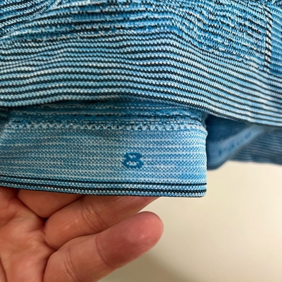 Lululemon Swiftly Tech Tank, Size 8, Indian Ocean/Black EUC, [A-19] RARE color & - Picture 5 of 6